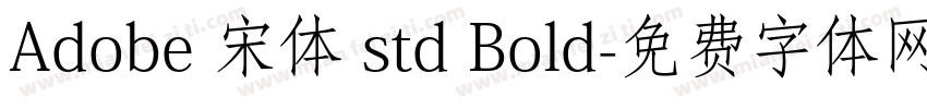 Adobe 宋体 std Bold字体转换
